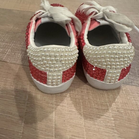 LOLA AND THE BOYS SPARKLE PINK WHITE SHOES US SIZE 12 LOLA SIZE 29 - Picture 7 of 9